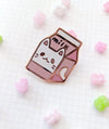 Sakura Milk Cat pin