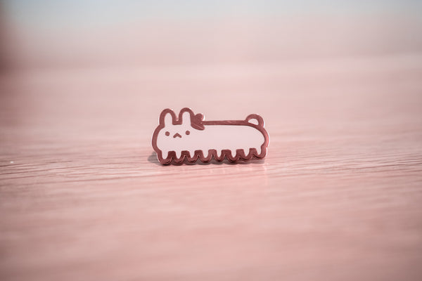 long bun creature Enamel Pin