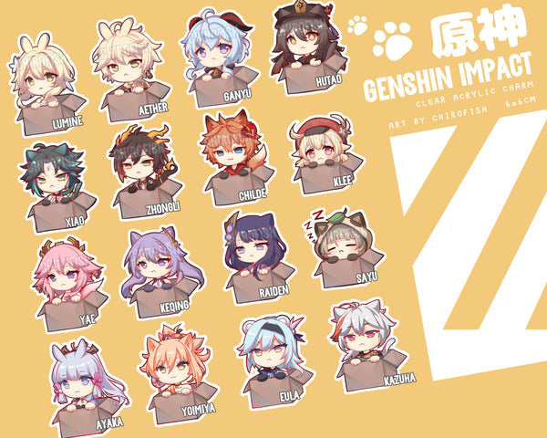 Genshin Impact Adopt Me! Acrylic Charms