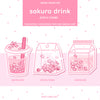 SAKURA SEASON Drink Charms