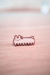 long bun creature Enamel Pin