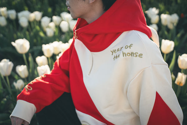 Year of the Honse Oversized Half-Zip Hoodie [Limited Edition]