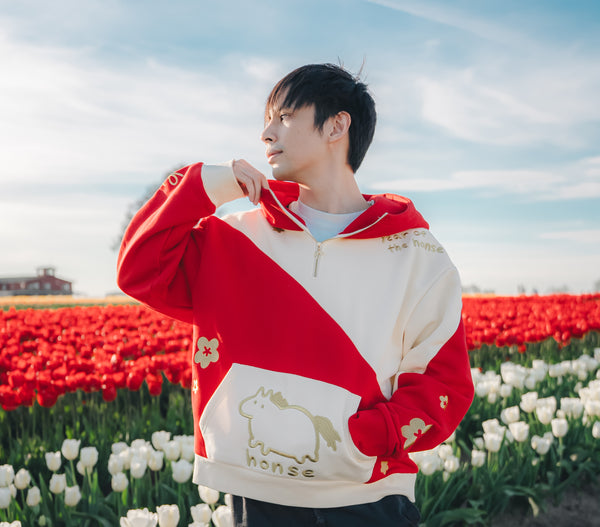 PRE-ORDER] Year of the Honse Oversized Half-Zip Hoodie [Limited Editi