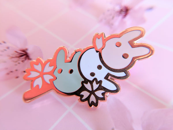 SAKURA SEASON Bunny Treats Enamel Pins